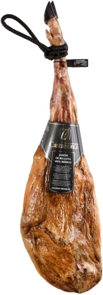 Jamón de Bellota 100% Ibérico | 100% Pata Negra| Castanoble | Peso Min. 7 kg | Curación 40 Meses aprox.
