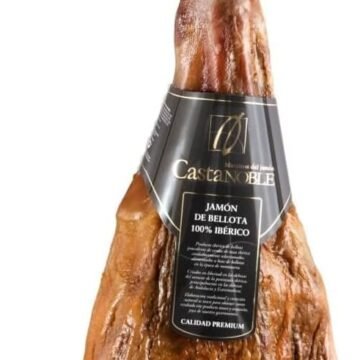 Jamón de Bellota 100% Ibérico | 100% Pata Negra| Castanoble | Peso Min. 7 kg | Curación 40 Meses aprox.