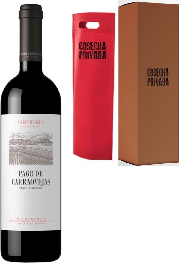 Botella Pago de Carraovejas Ribera del Duero con estuche regalo