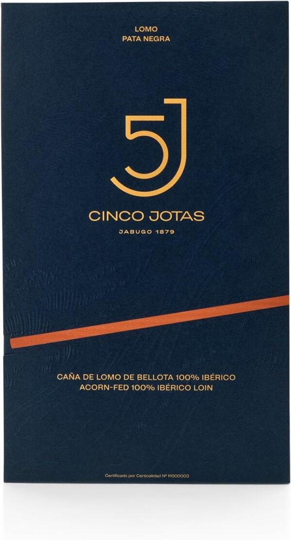 Lomo bellota 100% ibérico Cinco Jotas sobre 80 g