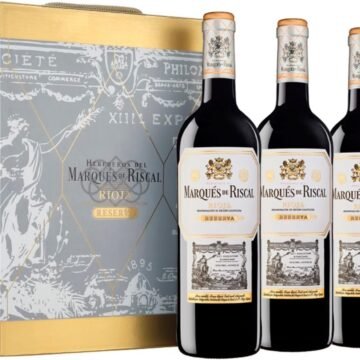 Estuche Marqués de Riscal Reserva 3 botellas Rioja tempranillo